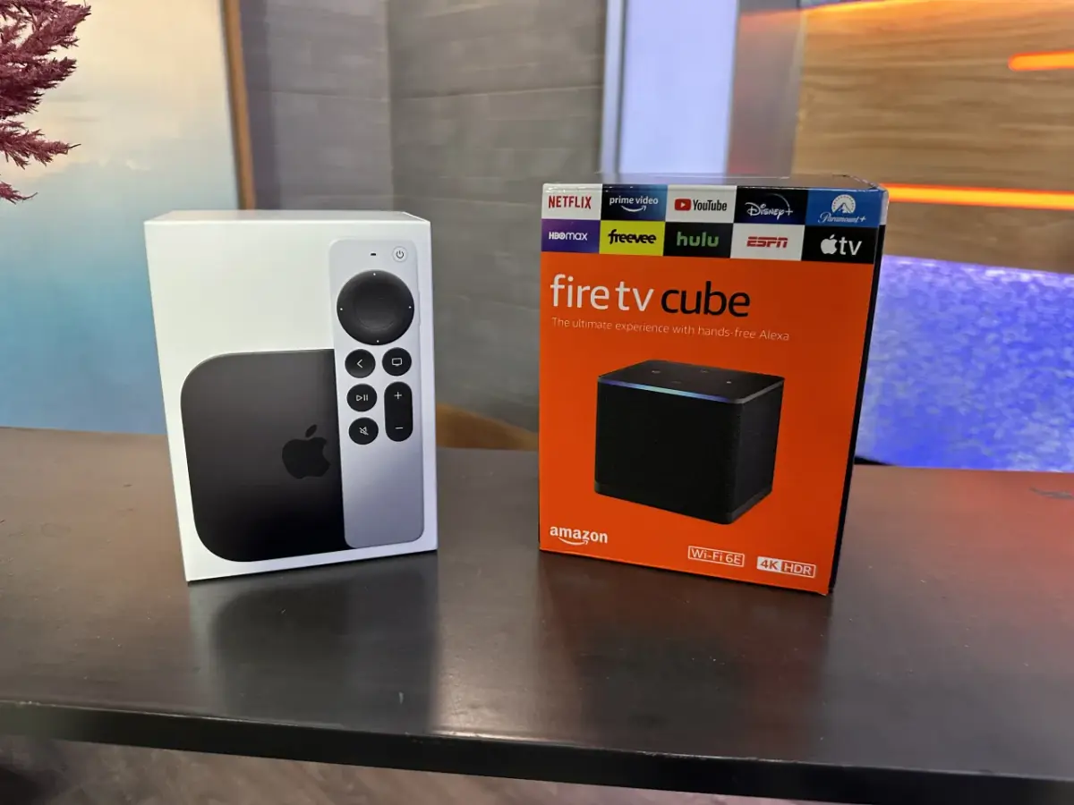 Apple TV 4K und Fire TV Cube als Geräte für IPTV Sport in 4K