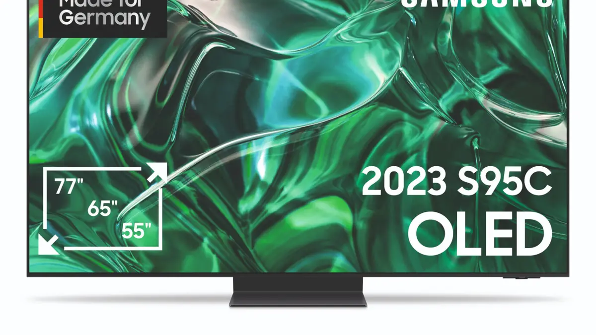 Samsung 4K OLED Fernseher zeigt gestochen scharfes UHD Bild über IPTV